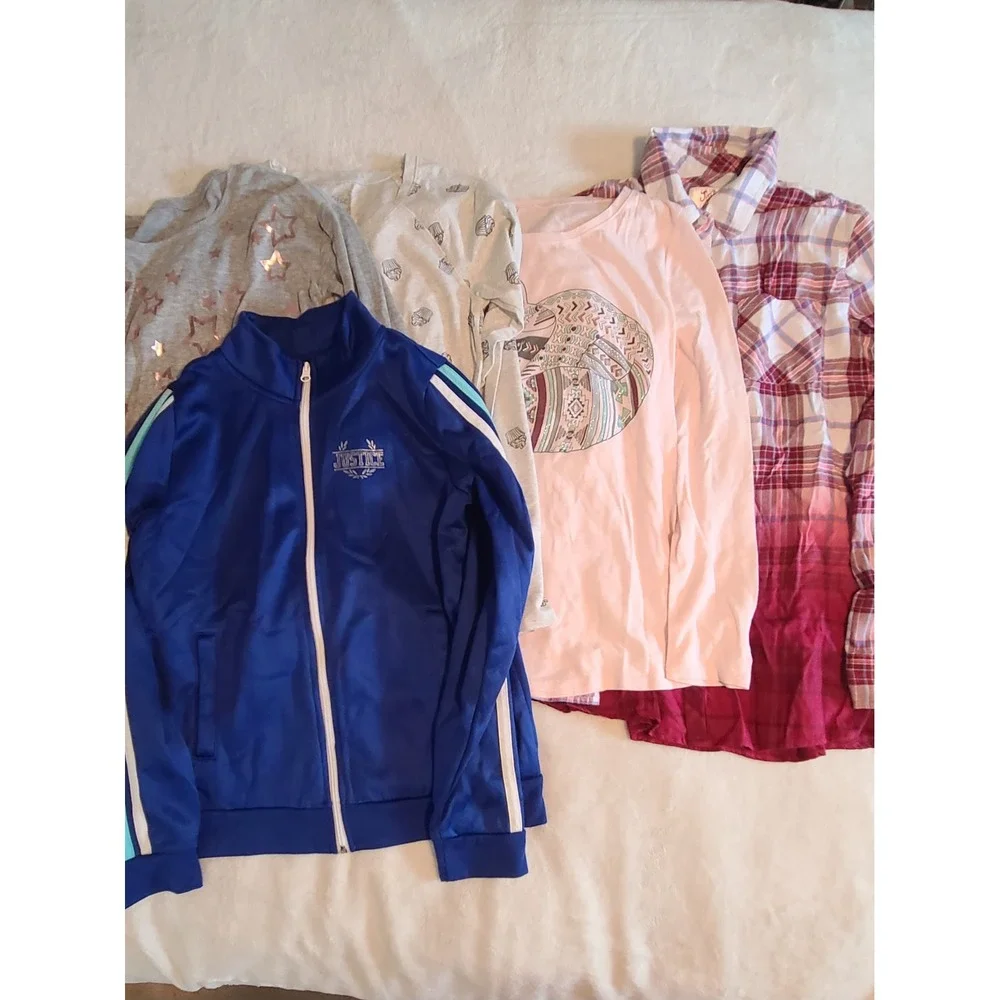 5 Justice Long Sleeve Tops Size 16